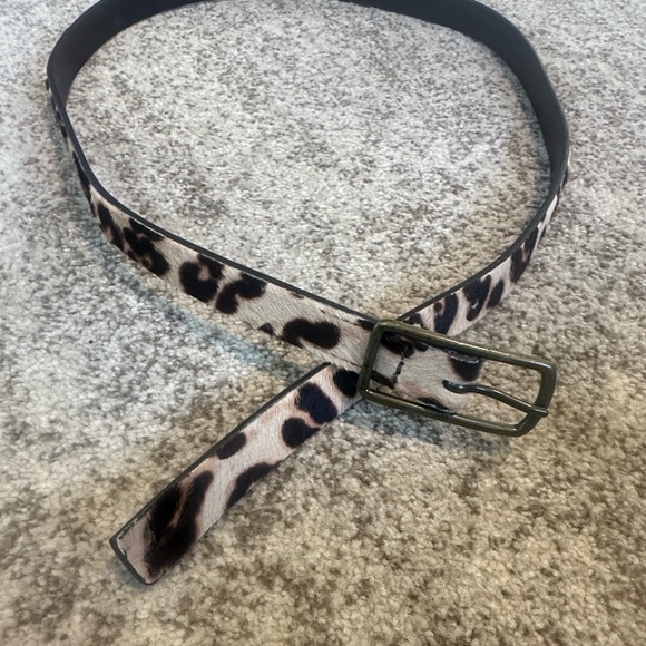 J. Crew Collection Mohair Leopard Women’s Belt M - Picture 2 of 7